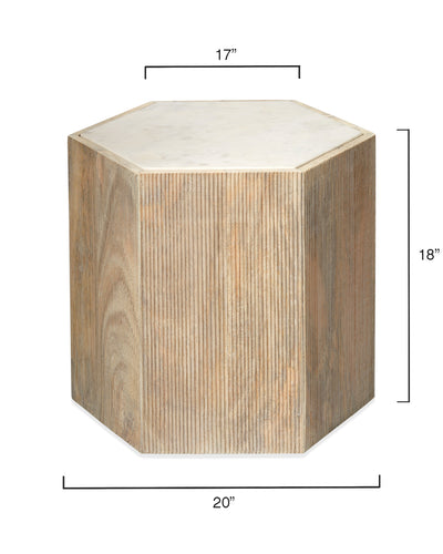 product image for Large Argan Hexagon Table design by Jamie Young 75