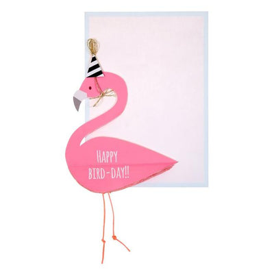product image for flamingo honeycomb card by meri meri 1 55