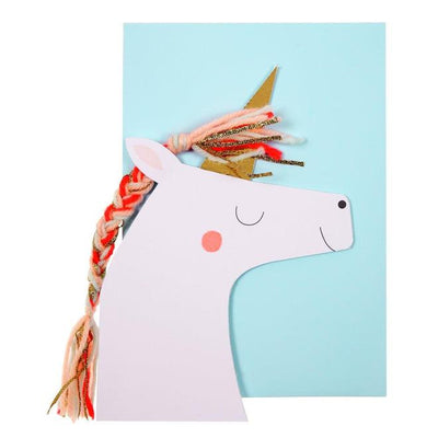 product image for unicorn stand up card by meri meri 2 6