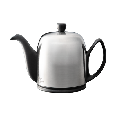 product image for Salam 6 Cup Teapot With Matte Black Lid by Degrenne Paris 57