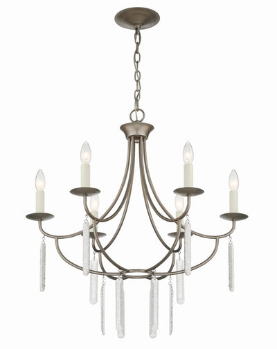product image for Ella 6 Light Classic Candle Chandelier By Lumanity 3 6