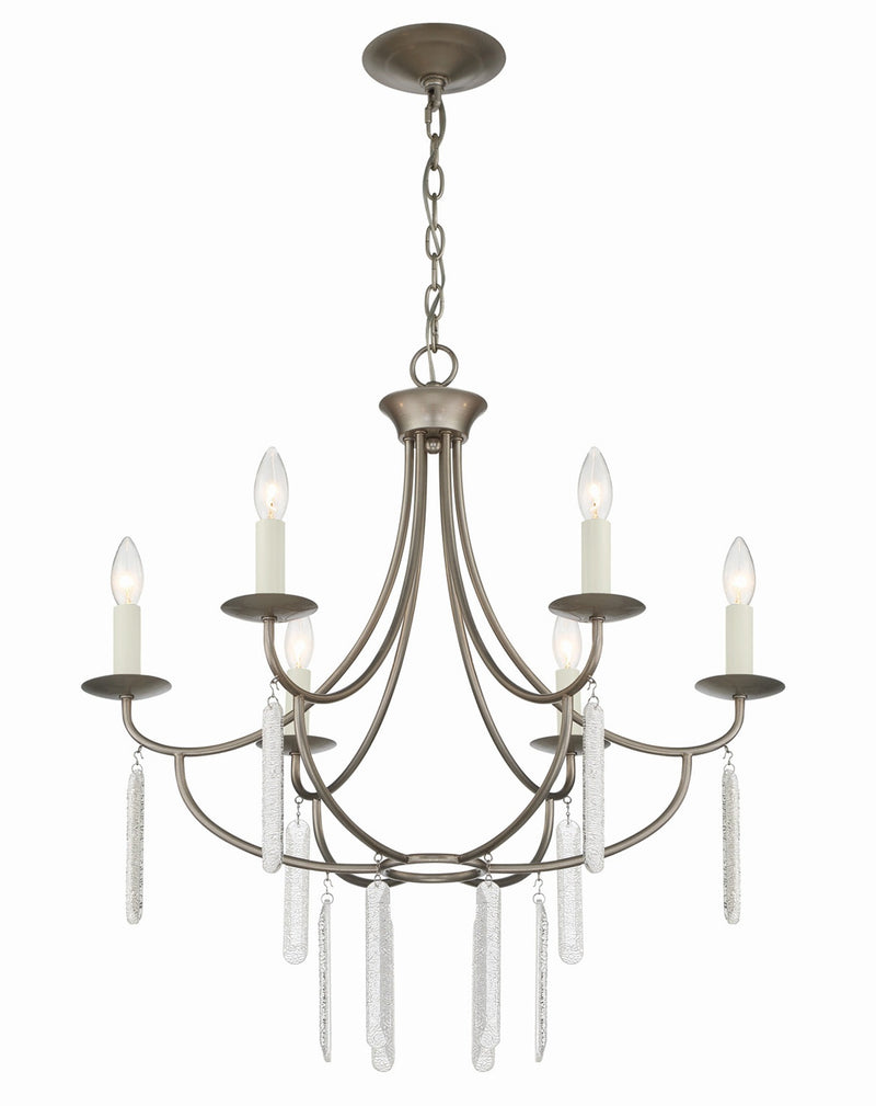 media image for Ella 6 Light Classic Candle Chandelier By Lumanity 3 239