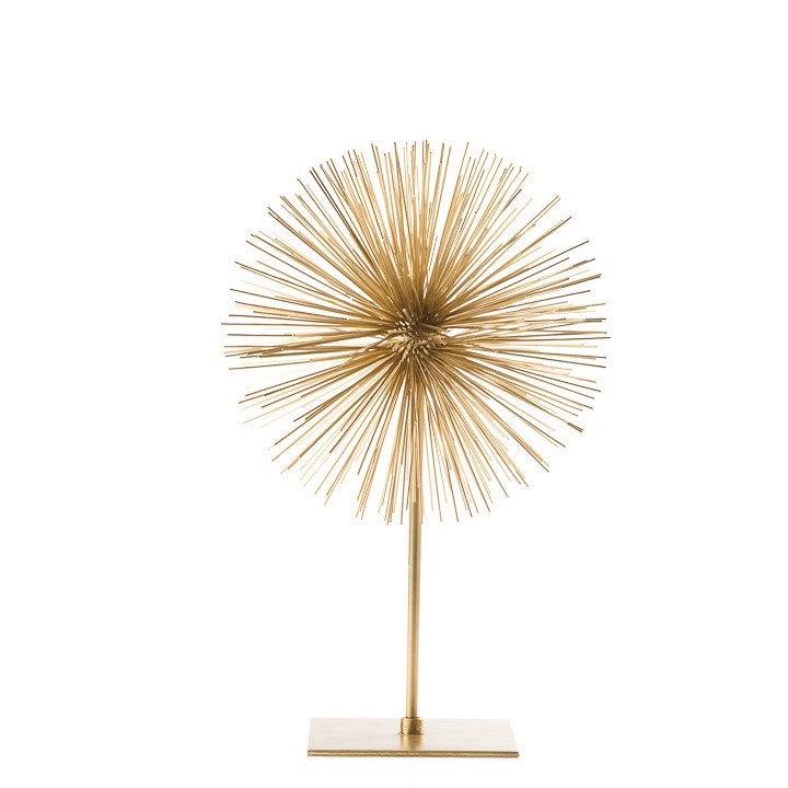 media image for spike sphere sculpture on stand gold by torre tagus 2 22