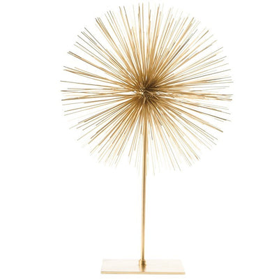 product image for spike sphere sculpture on stand gold by torre tagus 3 31