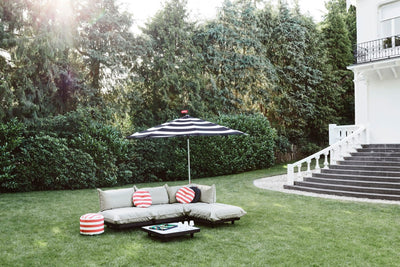 product image for circle outdoor striped pillow 8 0