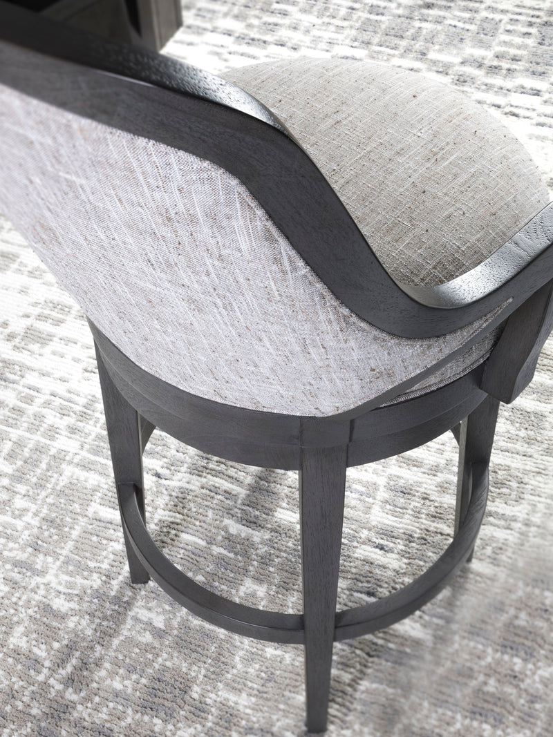 media image for appellation upholstered swivel counter stool by artistica home 01 2200 895 01 2 239