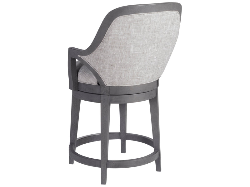 media image for appellation upholstered swivel counter stool by artistica home 01 2200 895 01 3 286