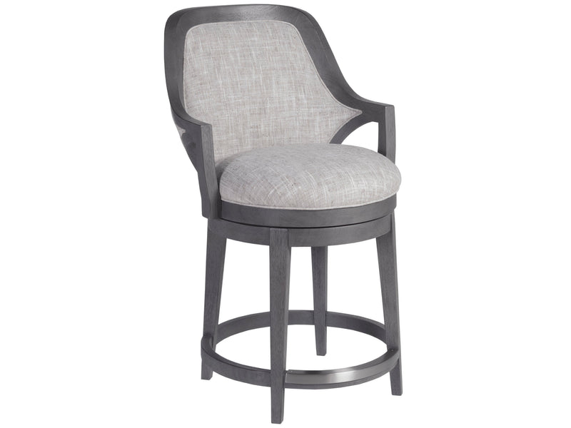 media image for appellation upholstered swivel counter stool by artistica home 01 2200 895 01 1 246