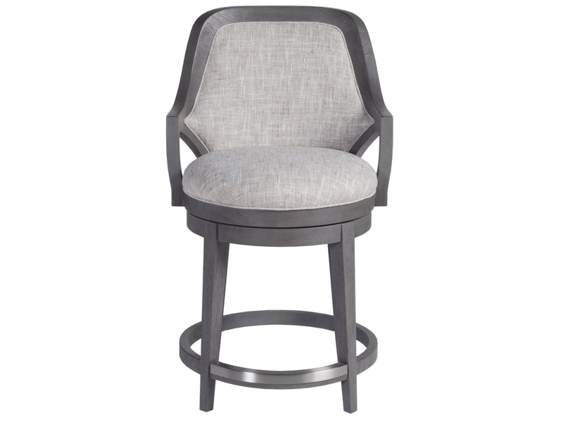 media image for appellation upholstered swivel counter stool by artistica home 01 2200 895 01 6 216