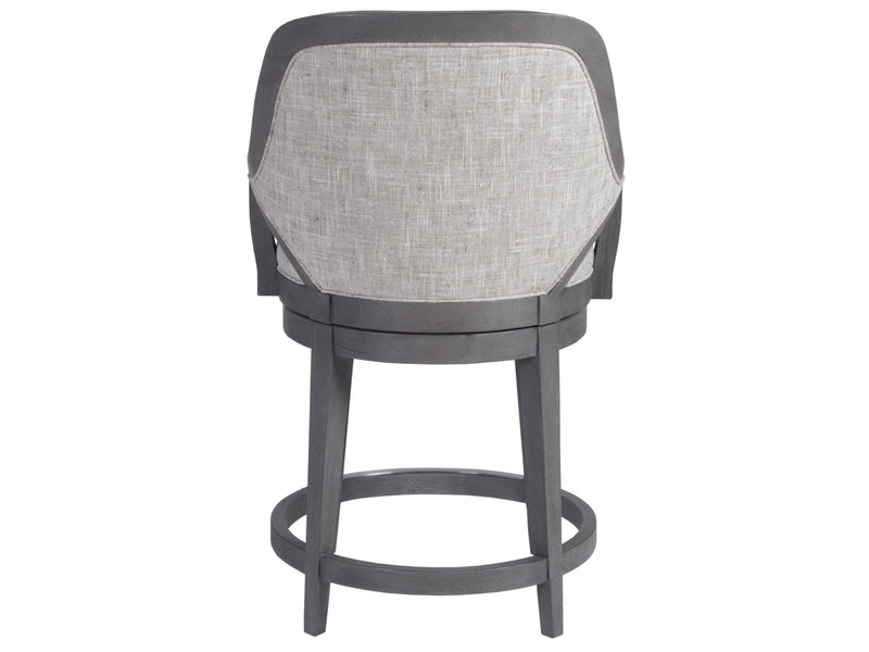 media image for appellation upholstered swivel counter stool by artistica home 01 2200 895 01 5 250