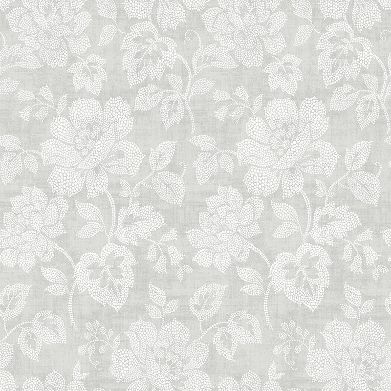 media image for Watercolor Floral Distressed Wallpaper in Teal/Green/Yellow 235