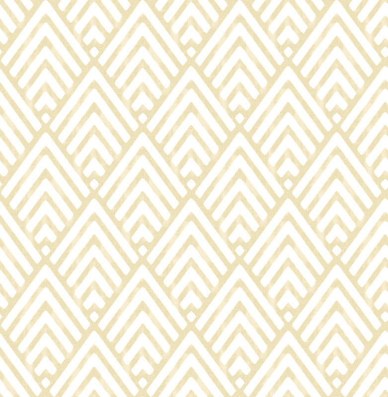 media image for Geo Diamond Arrow Wallpaper in Mustard/Ivory 238