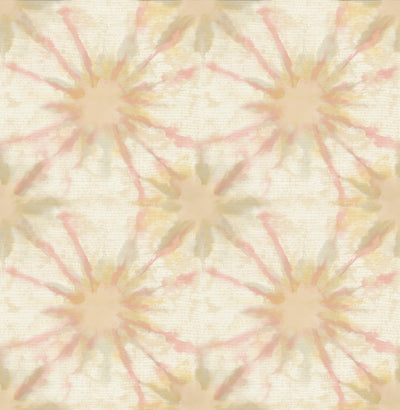 product image for Starburst Wallpaper in Blush/Gold/Green 99