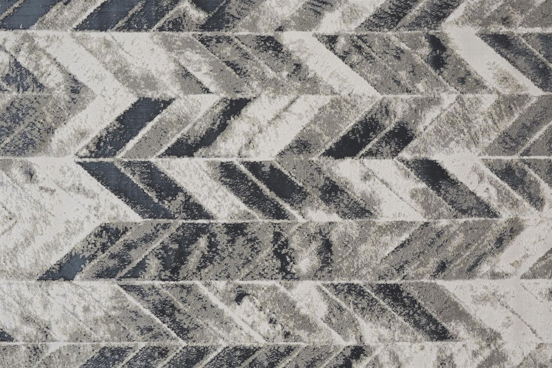 media image for Orin Silver and Black Rug by BD Fine Texture Image 1 210