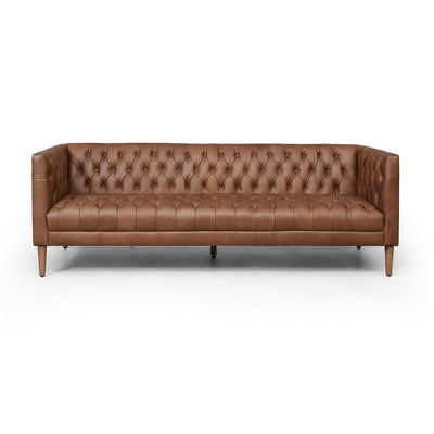 product image for Williams Leather Sofa In New Chocolate 94
