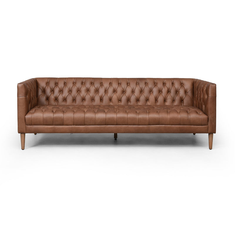 media image for Williams Leather Sofa In New Chocolate 261