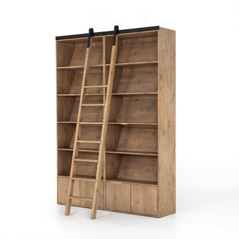 media image for bane double bookshelf ladder by bd studio 15 26