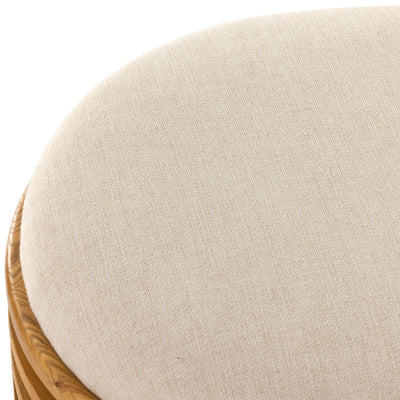 product image for june round ottoman by bd studio 225302 001 10 84