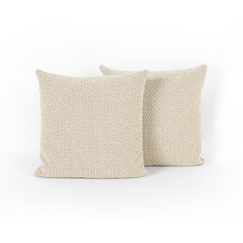 media image for leather tie pillow in oatmeal by bd studio 3 299