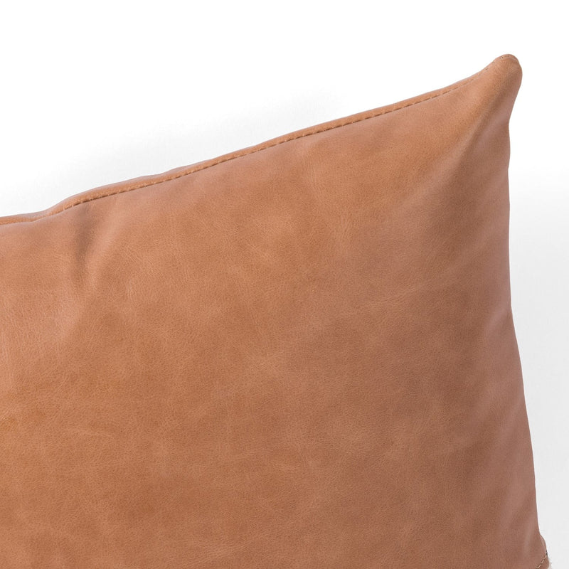 media image for leather linen buttersctch pillow by bd studio 225798 013 6 236