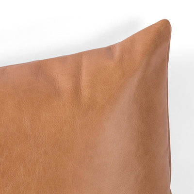 product image for leather linen buttersctch pillow by bd studio 225798 013 2 83