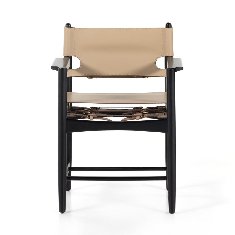 media image for parsal dining chair almond leather blend by bd studio 225869 002 open box 2 211