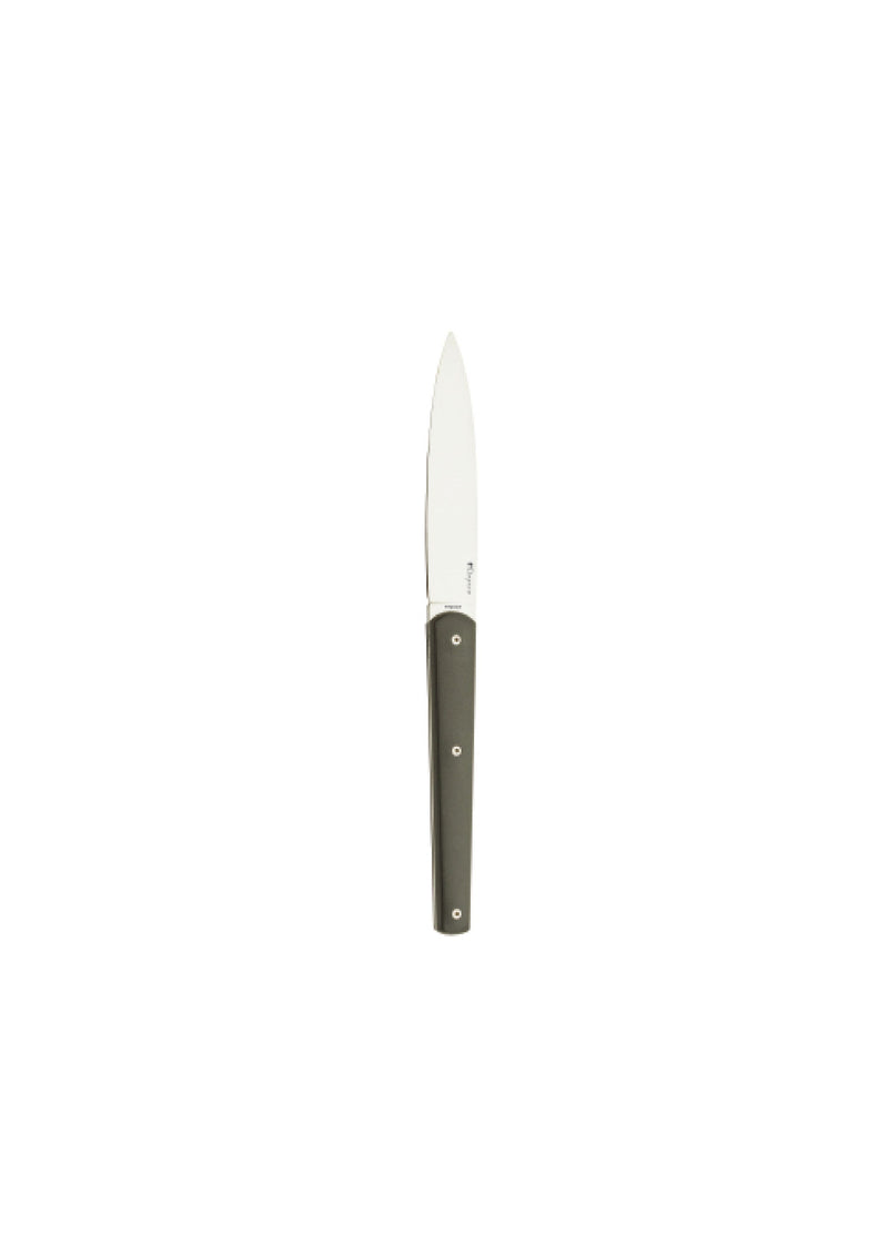 media image for Mirror Mirage Gift Box Set of 6 Steak Knives in Anthracite by Degrenne Paris 238