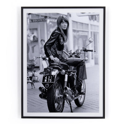 product image for Francoise Hardy On Bike By Getty Images 77