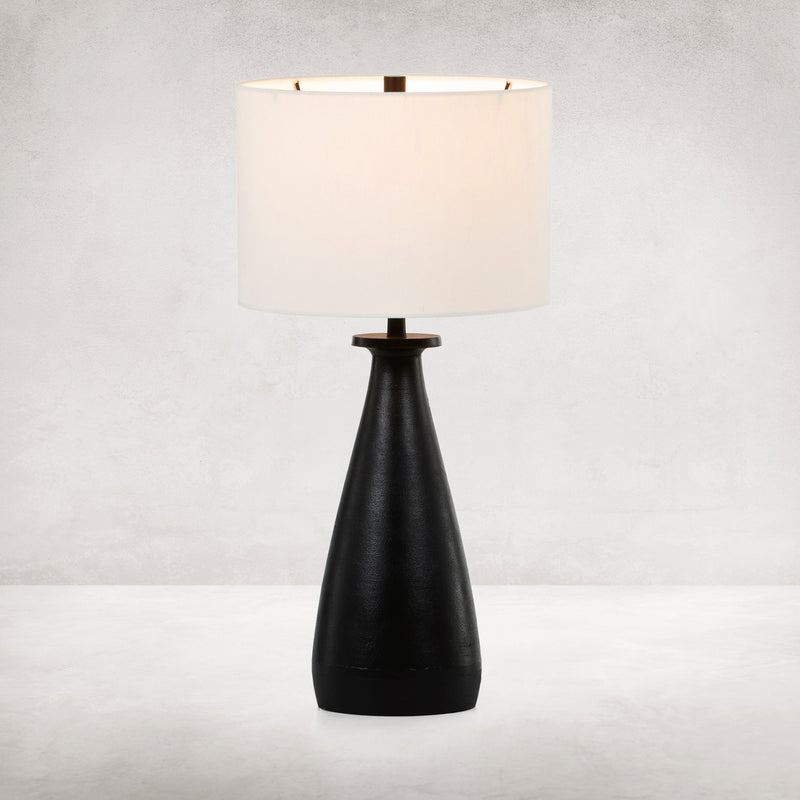 media image for Innes Table Lamp in Textured Black 222