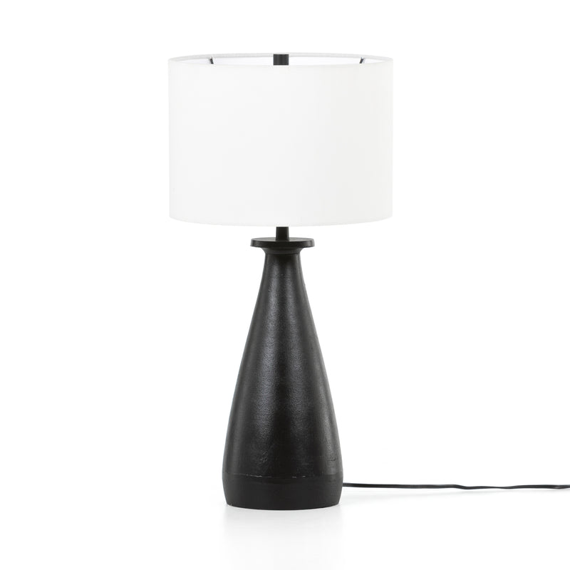 media image for Innes Table Lamp in Textured Black 255