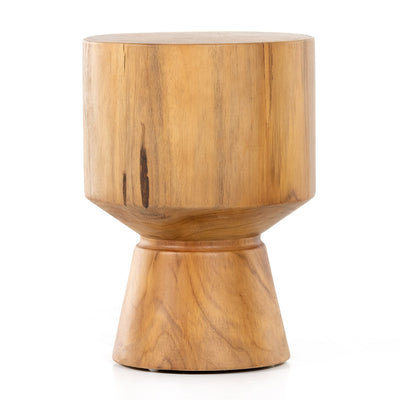 product image for jovie outdoor end table natural teak 9 13