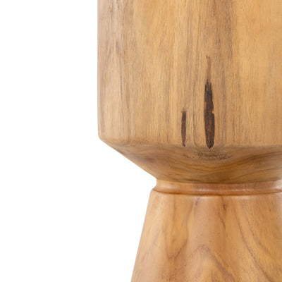 product image for jovie outdoor end table natural teak 6 71