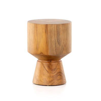 product image for jovie outdoor end table natural teak 10 51