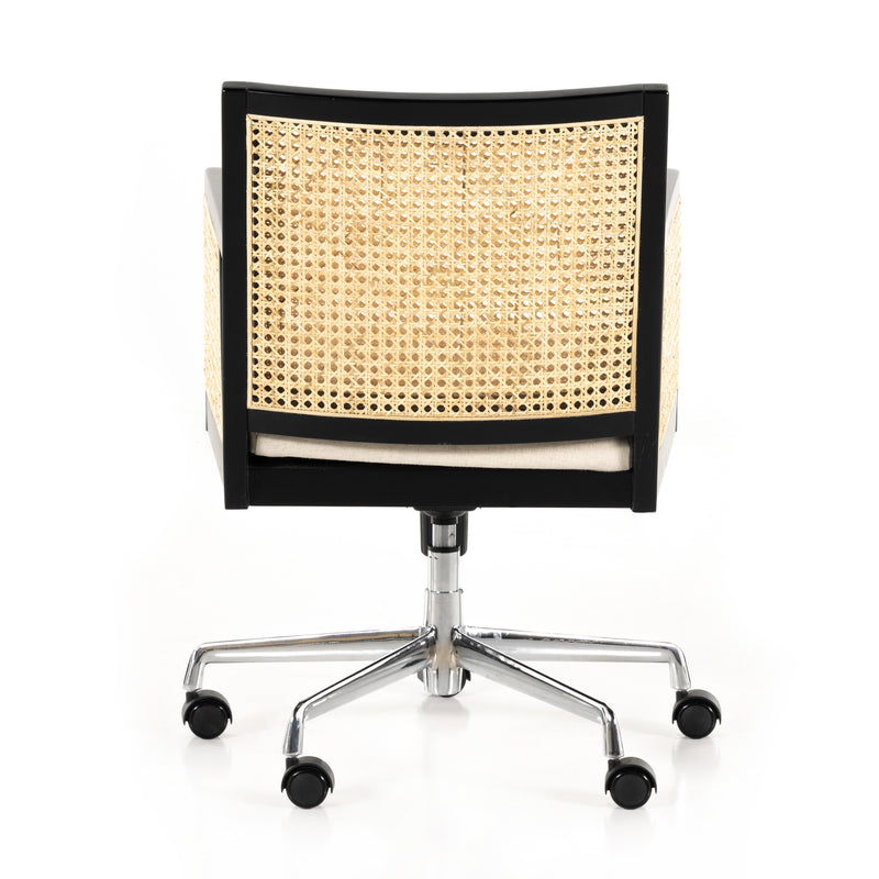 media image for antonia arm desk chair brushed ebony 5 241