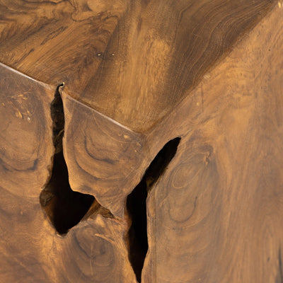 product image for teak square stool by bd studio 227026 002 6 7