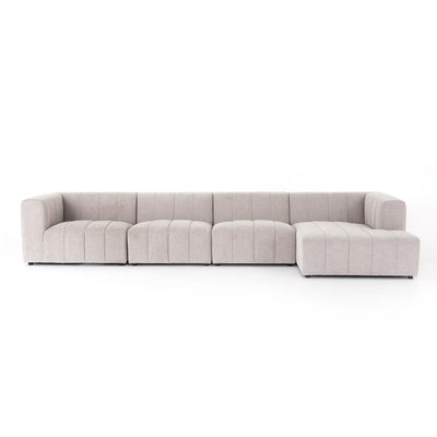 product image for Langham Channeled Four Piece Sectional in Napa Sandstone 98