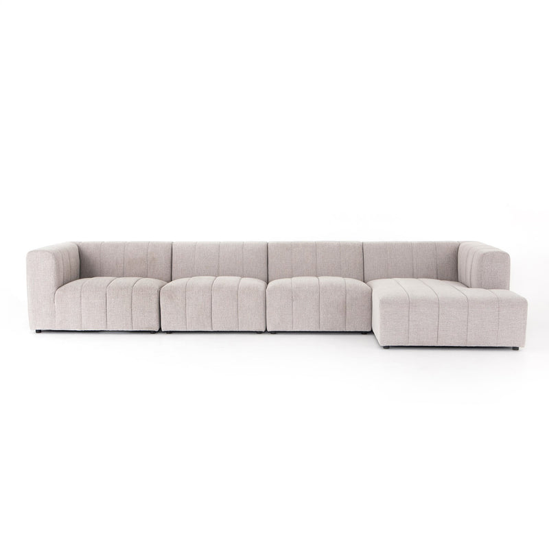 media image for Langham Channeled Four Piece Sectional in Napa Sandstone 210