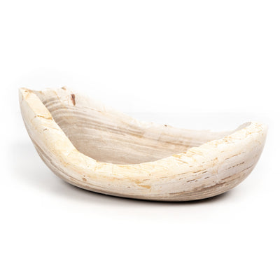 product image for oval petrified wood bowl by bd studio 227714 001 3 72