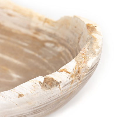 product image for oval petrified wood bowl by bd studio 227714 001 7 21