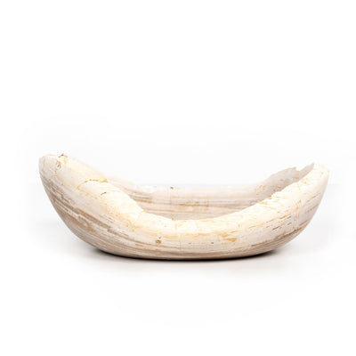 product image for oval petrified wood bowl by bd studio 227714 001 2 56