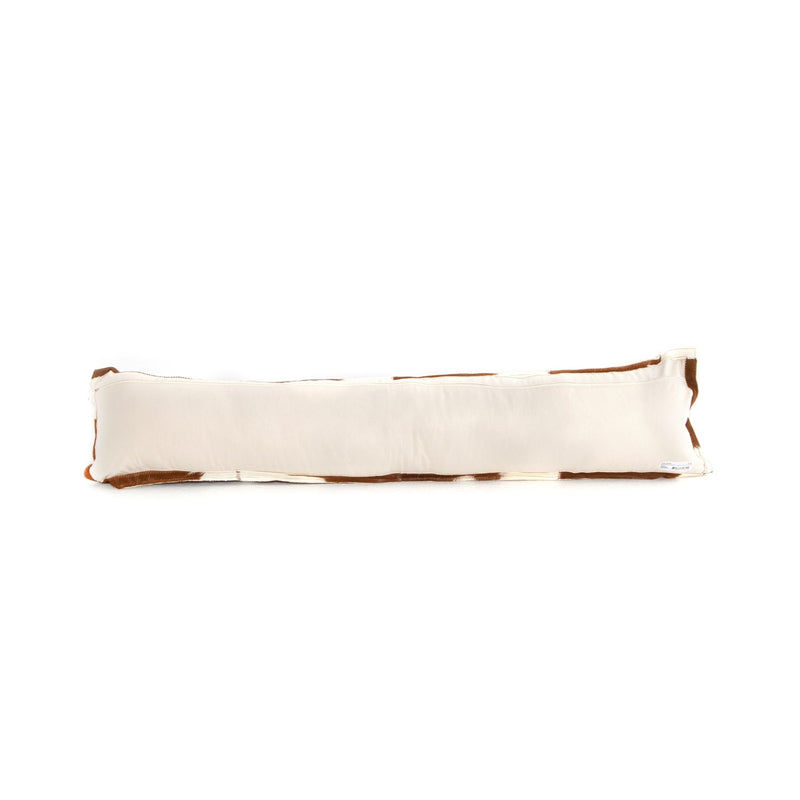 media image for modern cowhide lumbar pillow in black white by bd studio 3 258