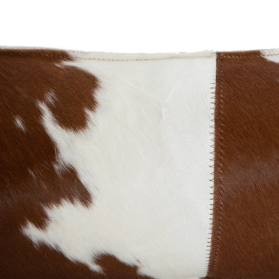product image for modern cowhide lumbar pillow in black white by bd studio 4 94