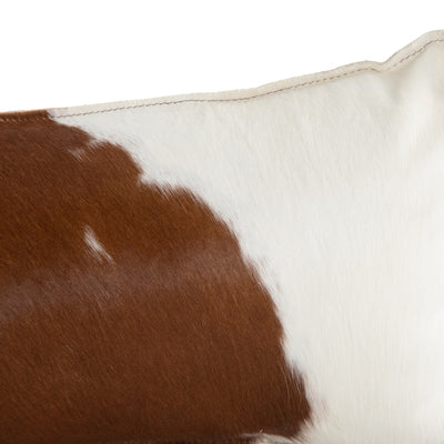 product image for modern cowhide lumbar pillow in black white by bd studio 5 0