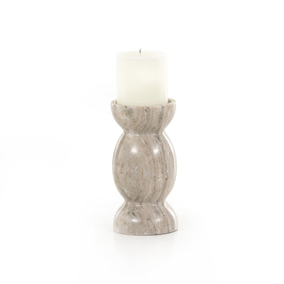 product image for kivu pillar candle holder set of 2 grey 8 11