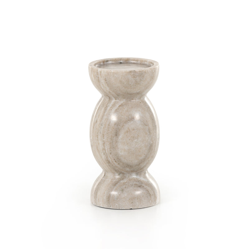 media image for kivu pillar candle holder set of 2 grey 4 271