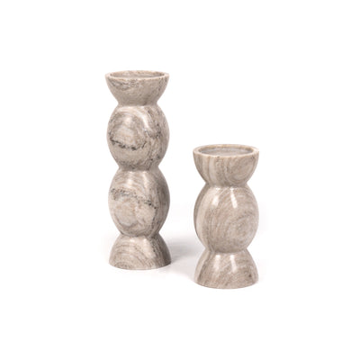 product image for kivu pillar candle holder set of 2 grey 7 44