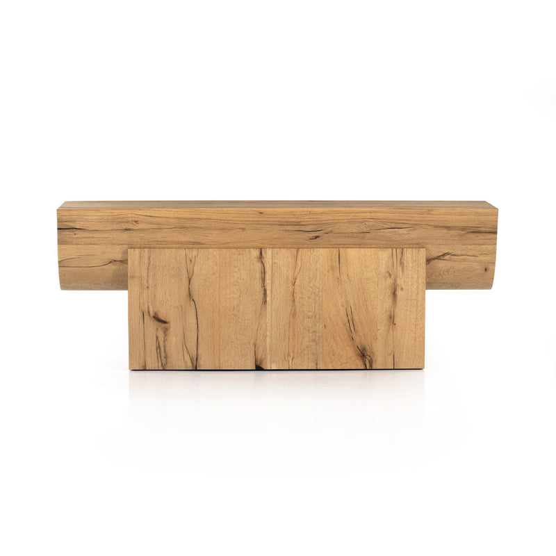 media image for elbert console table rustic oak veneer 11 261