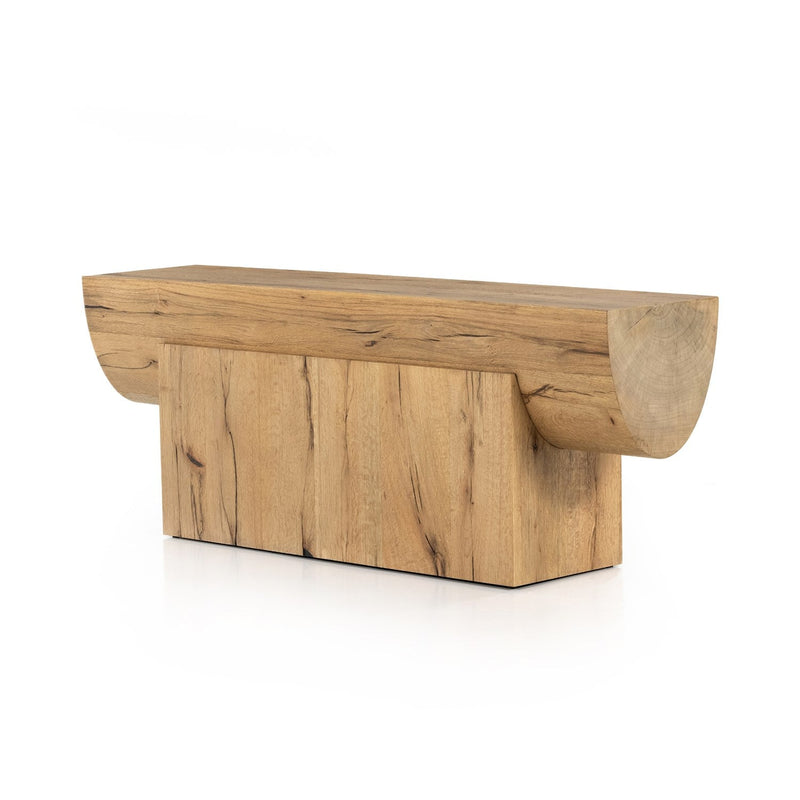 media image for elbert console table rustic oak veneer 1 29