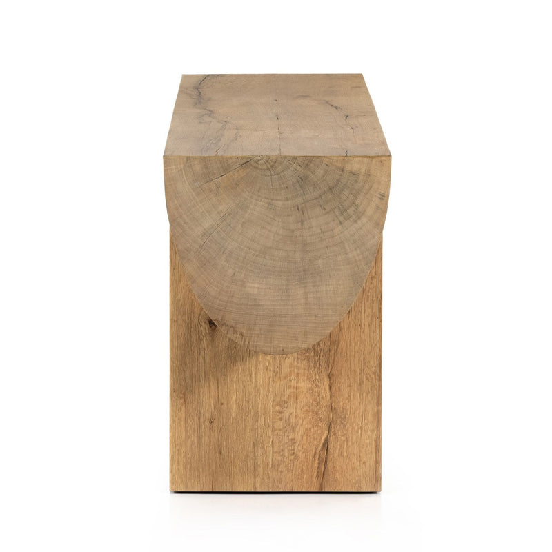 media image for elbert console table rustic oak veneer 2 241