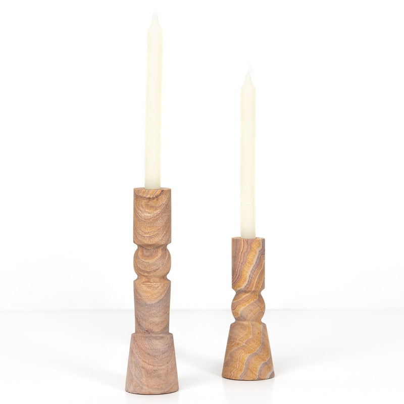 media image for rosette taper candlesticks set 2 by bd studio 229702 005 1 235